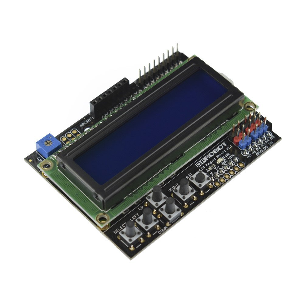 Arduino 16x2 Lcd Ve Tuş Takımı - 1602 Lcd Keypad Shield