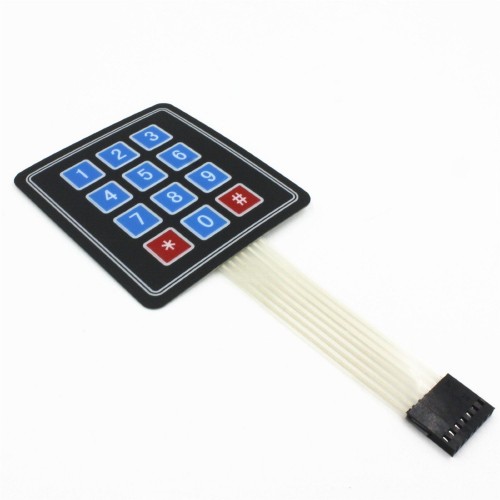 Arduino 4x3 Membran Matrix Keypad 12 buton Tuş Takımı